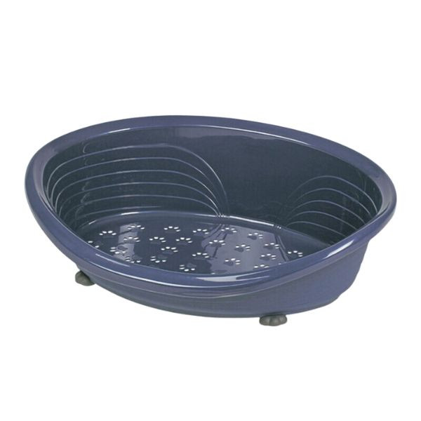 Image of Cuccia per cani cesta in plastica Space PetUp - Blu - diametro 50 cm