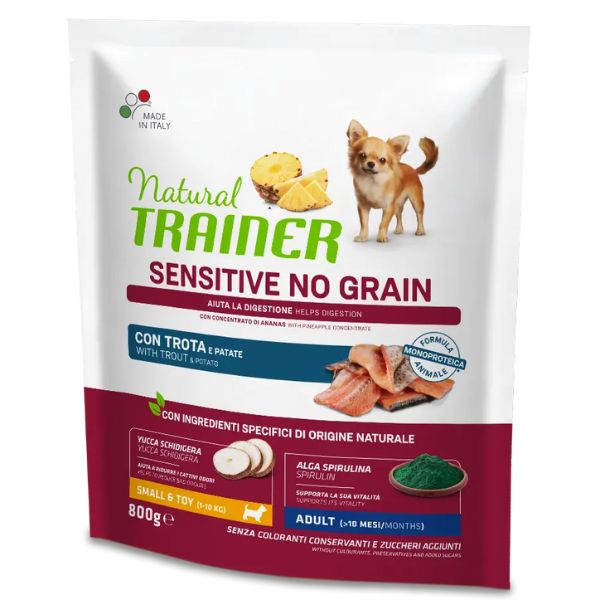 Cibo - Natural Trainer Sensitive Adult Grain Free Small/Toy Trota 