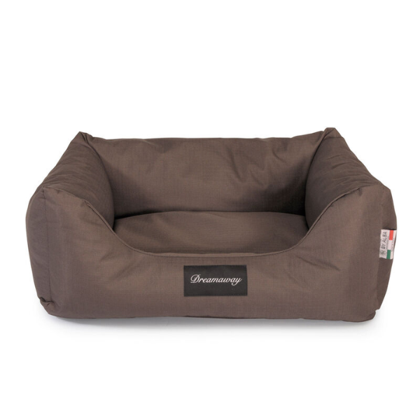 Cuccia per cani da interno Petit Sofà Dreamaway Boston Fabotex - Marrone - 100x80x25 cm - Cucce per cani da interno