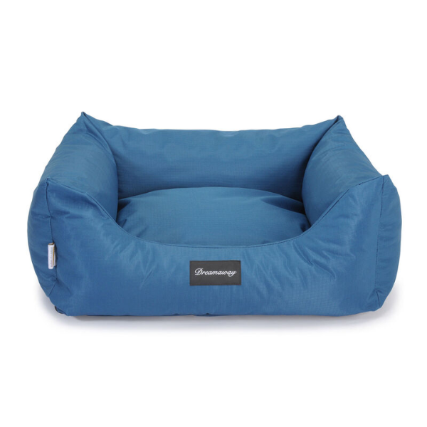 Cuccia per cani da interno Petit Sofà Dreamaway Boston Fabotex - Blu petrolio - 100x80x25 cm - Cucce per cani da interno