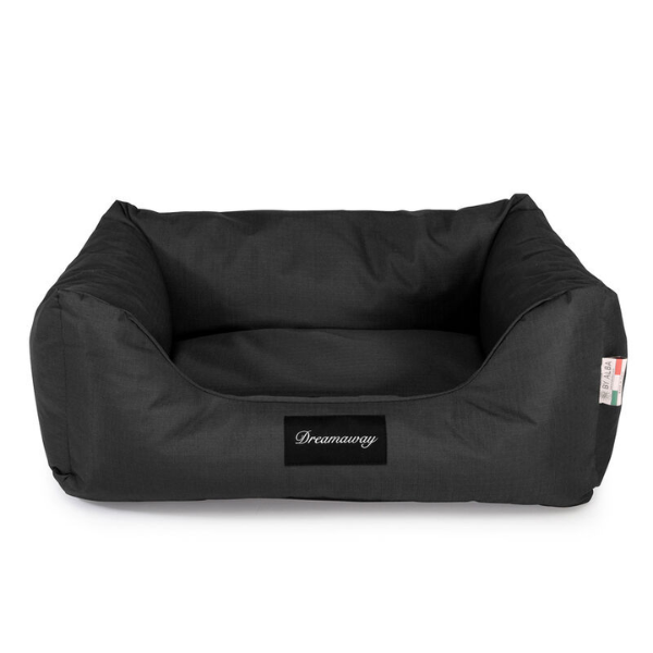 Cuccia per cani da interno Petit Sofà Dreamaway Boston Fabotex - Nero - 80x67x22 cm - Cucce per cani da interno - 1° ORDINE? scegli lo sconto BZR5 / BZR20 + 200 punti fedeltà