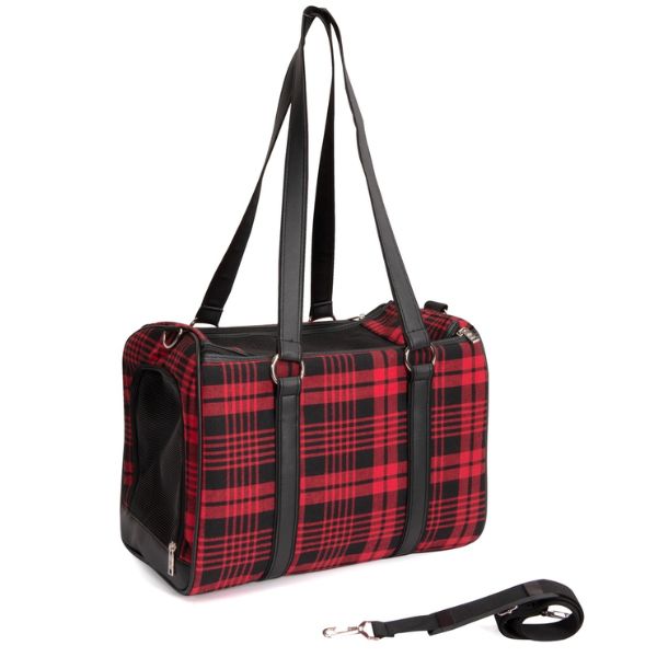 Borsa trasportino scozzese Camon - 43x23,5x29 cm