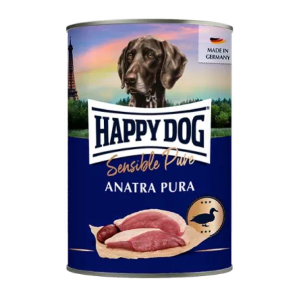 Image of Happy Dog Sensible Pure Monoproteico Grain Free 200 gr - Bufalo Confezione da 6 pezzi Cibo Umido per Cani