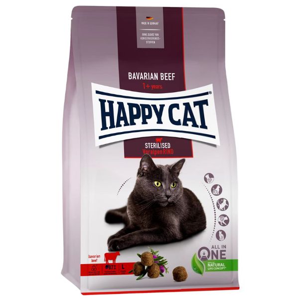 Image of Happy Cat Adult Sterilised Manzo delle Prealpi - 1,3 Kg Croccantini per gatti