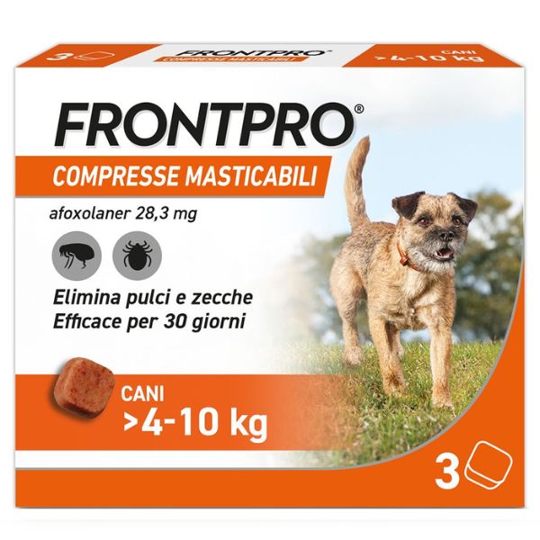 Image of Frontpro compresse antiparassitarie masticabili Frontline - Per taglia Piccola 4-10 Kg