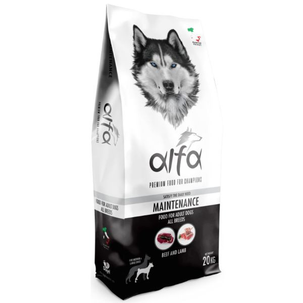 Image of Alfa Premium Dog Food Maintenance All Breeds - 20 Kg Croccantini per cani