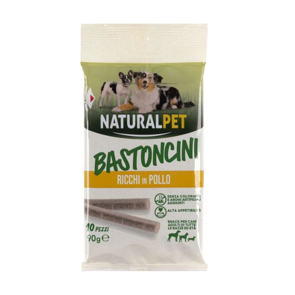Image of NaturalPet Bastoncini Snack per cani All Breeds 90 gr - Pollo