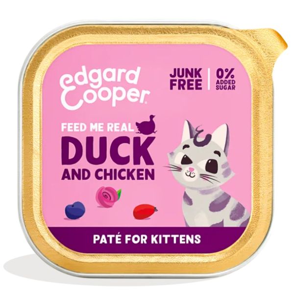 Cibo - Edgard & Cooper Cat Kitten Patè Grain Free 85 gr