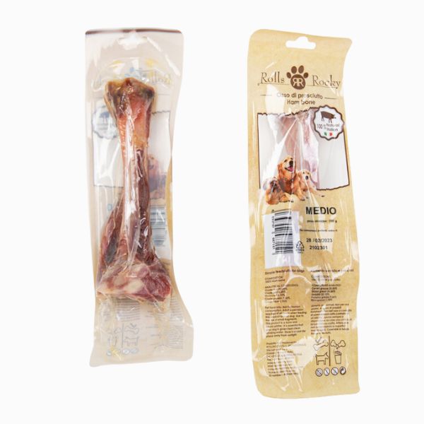 Immagine di Rolls Rocky osso di prosciutto snack naturale - Medio - 180 gr
