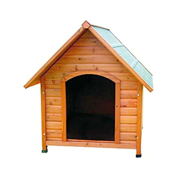Image of Cuccia per cani da esterno in legno Chalet Croci - Large: 84x101x86 cm