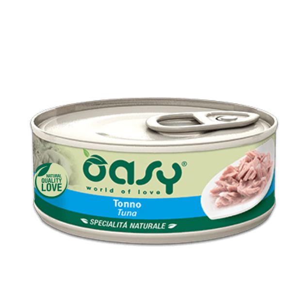 Image of Oasy Specialità Naturale Cat Adult Straccetti in soft-jelly 150 gr - Tonno Confezione da 6 pezzi Cibo umido per gatti