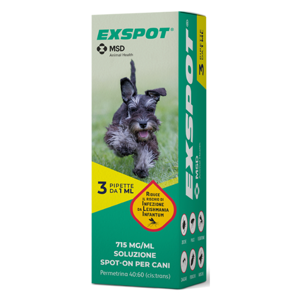 Image of Exspot Spot-On antiparassitario per Cani - 6 pipette da 2 ml