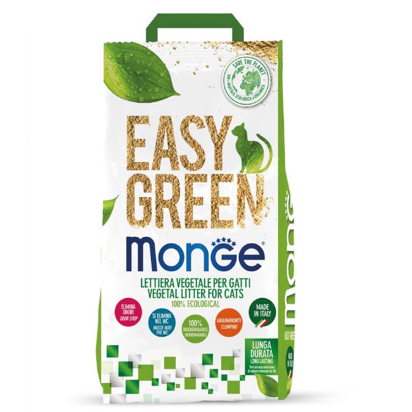 Image of Lettiera vegetale ecologica Monge Easy Green - 3,5 Kg