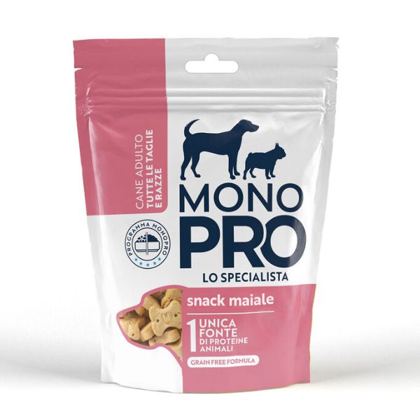 Image of Monopro lo specialista Dog Adult All Breeds Biscotti Grain Free 100 gr - Maiale Monoproteico crocchette cani
