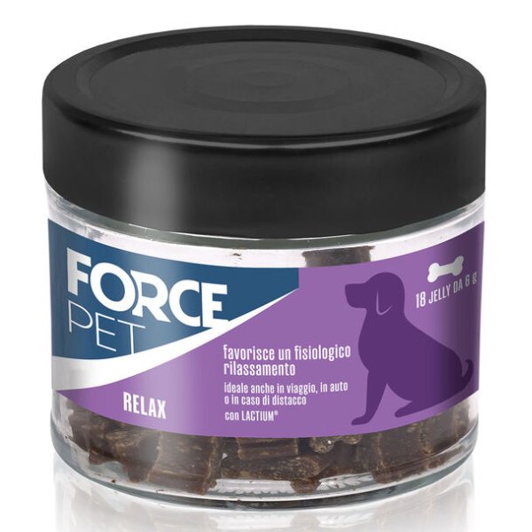 Forcepet Relax integratore rilassante con lactium - 18 jelly da 6 gr - 1° ORDINE? scegli lo sconto BZR5 / BZR20 + 200 punti fedeltà