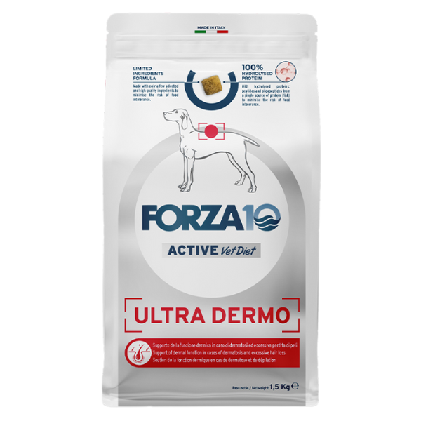 Forza10 Active Cane Ultra Dermo proteine idrolizzate - 10 Kg - 1° ORDINE? scegli lo sconto BZR5 / BZR20 + 200 punti fedeltà