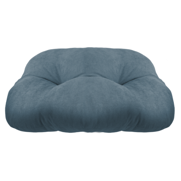 Cuscino ovale tessuto vellutato EveryDay Ferribiella - Blu - Small: 50x35 cm - 1° ORDINE? scegli lo sconto BZR5 / BZR20 + 200 punti fedeltà