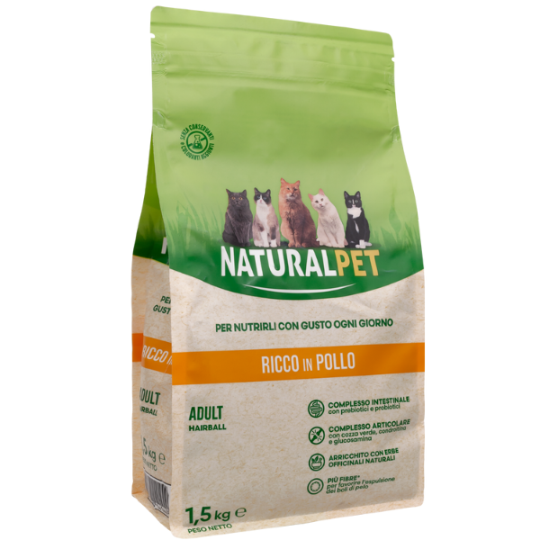 NaturalPet Cat Hairball Pollo