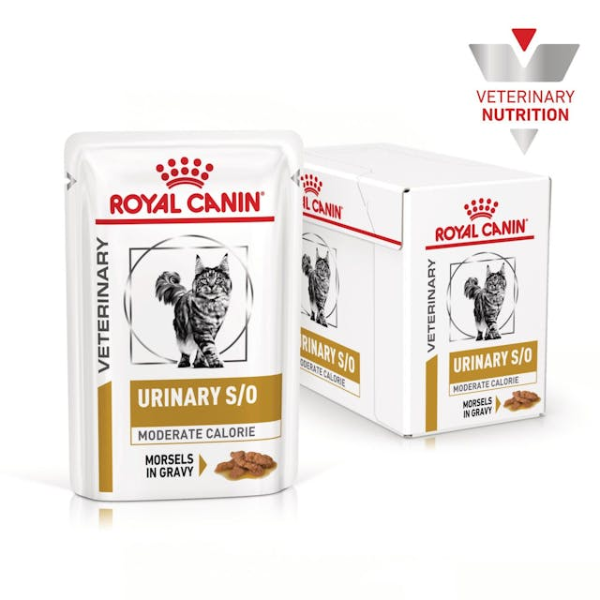 Royal Canin Veterinary Diet Urinary S/O Moderate Calorie - 12 buste da 85 gr