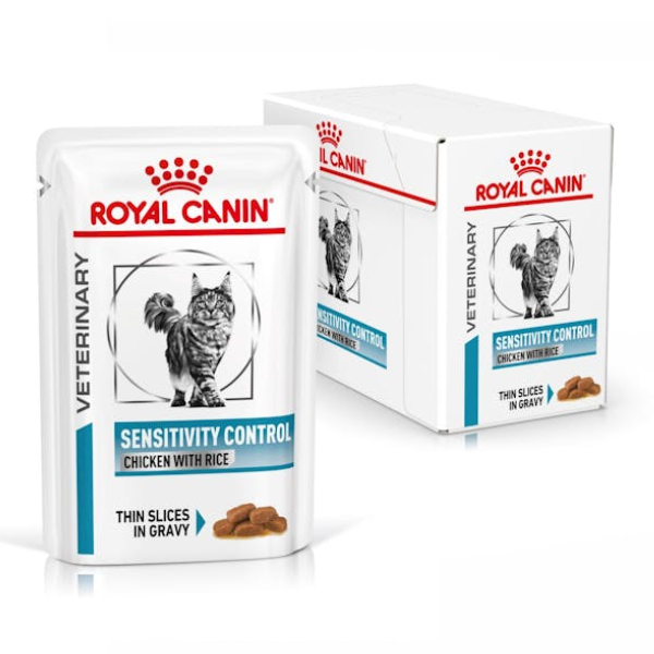 Royal Canin Veterinary Diet Sensitivity Control Multipack 12 x 85 gr - Pollo - 1° ORDINE? scegli lo sconto BZR5 / BZR20 + 200 punti fedeltà