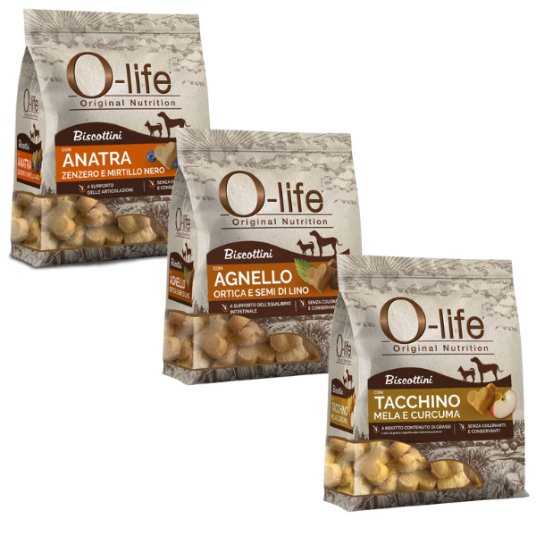 O-life Dog Adult biscotti per cani 200 gr