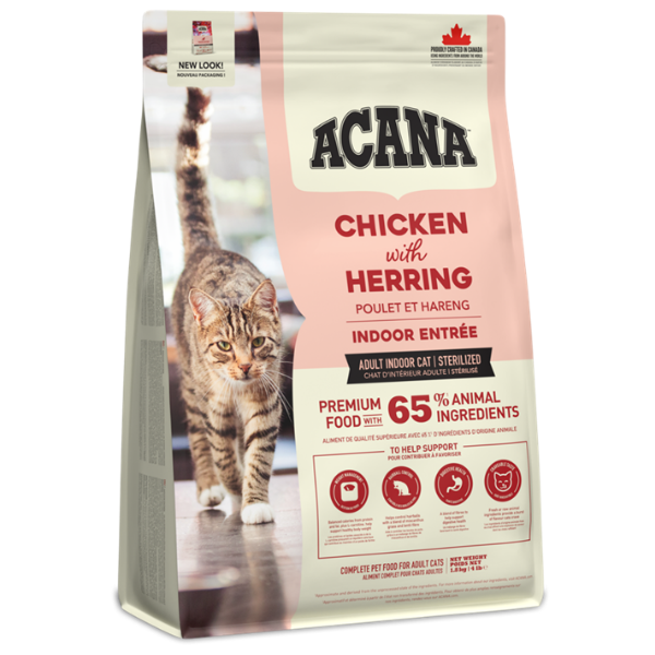 Acana Cat Adult Indoor Entree Pollo e aringa - 1,8 Kg