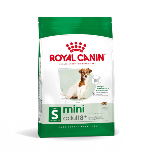 Royal Canin Mini Adult 8+ - 2 kg - Croccantini per cani - 1° ORDINE? scegli lo sconto BZR5 / BZR20 + 200 punti fedeltà