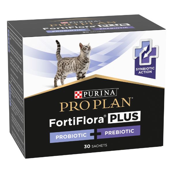 Image of Purina Pro Plan Fortiflora Plus probiotico+prebiotici per gatti - 45 gr