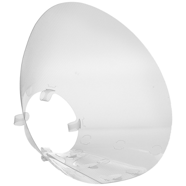 Collare elisabettiano trasparente con chiusura Clic PetUp