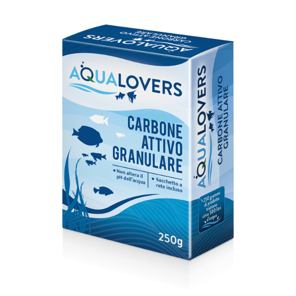 Aqualovers Carbone attivo granulare - 250 gr - 1° ORDINE? scegli lo sconto BZR5 / BZR20 + 200 punti fedeltà