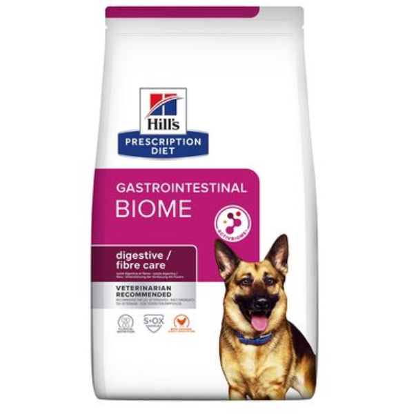 Hill's Prescription Diet Gastrointestinal Biome - 4 kg - Dieta Veterinaria per Cani - 1° ORDINE? scegli lo sconto BZR5 / BZR20 + 200 punti fedeltà