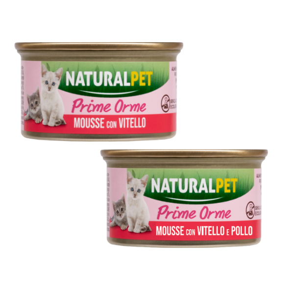 NaturalPet Kitten Prime Orme Mousse 85 gr