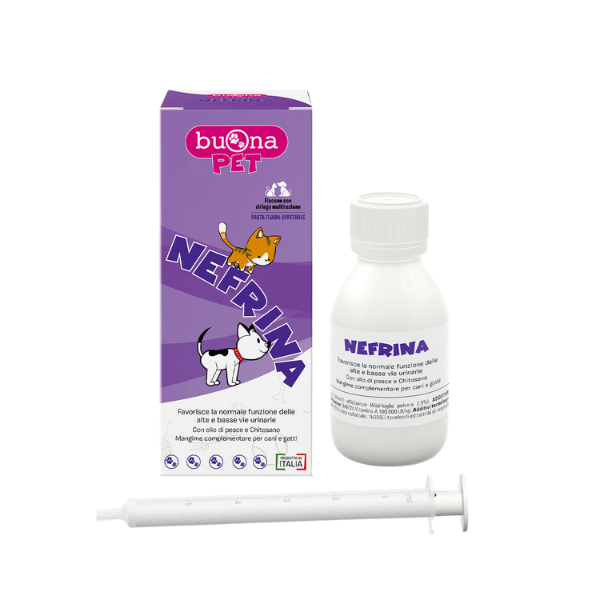 Buona Pet Nefrina Mangime Complementare per Cani e Gatti - 1 flacone - 60 gr - 1° ORDINE? scegli lo sconto BZR5 / BZR20 + 200 punti fedeltà