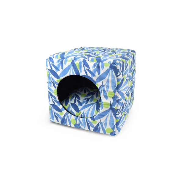 PetUp Cuccia Cubo - Blu e verde - Cuccia per gatti - 1° ORDINE? scegli lo sconto BZR5 / BZR20 + 200 punti fedeltà
