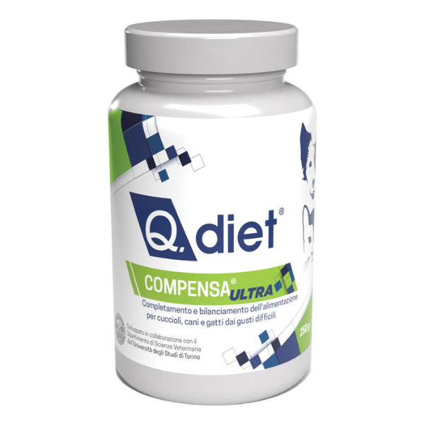 Q.Vet - Q.Diet Compensa Ultra Alimento Complementare in Polvere - 80 perle - 1° ORDINE? scegli lo sconto BZR5 / BZR20 + 200 punti fedeltà