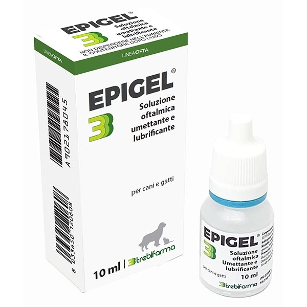 Trebifarma Epigel Soluzione Oftalmica per Cani e Gatti - 10 ml - 1° ORDINE? scegli lo sconto BZR5 / BZR20 + 200 punti fedeltà