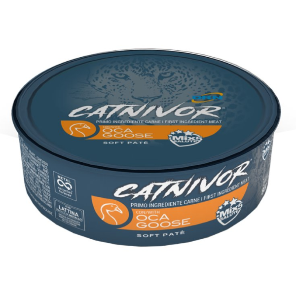 DRN Catnivor Adult Soft Patè 80 gr - Oca - Confezione da 24 pezzi - Cibo umido per gatti - 1° ORDINE? scegli lo sconto BZR5 / BZR20 + 200 punti fedeltà
