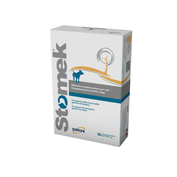 DRN Stomek Mangime Complementare in compresse - 16 compresse - 1° ORDINE? scegli lo sconto BZR5 / BZR20 + 200 punti fedeltà - Integratori per cani