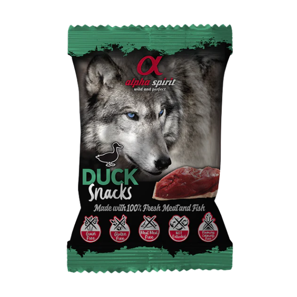Alpha Spirit snack per cani Grain Free 50 gr - Anatra - 1° ORDINE? scegli lo sconto BZR5 / BZR20 + 200 punti fedeltà