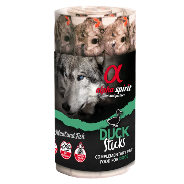 Alpha Spirit snack per cani Sticks Grain Free 16x10 gr - Anatra - 1° ORDINE? scegli lo sconto BZR5 / BZR20 + 200 punti fedeltà
