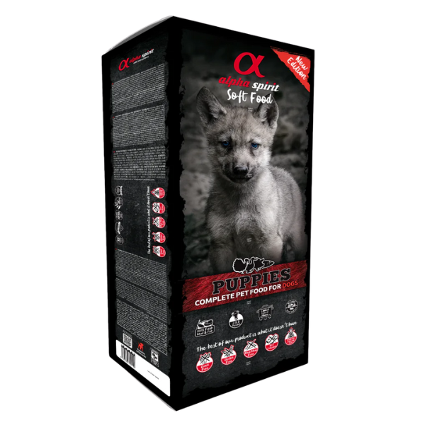 Alpha Spirit Puppies alimento Semi-Umido Grain Free Multipack 45x200 gr - Tacchino e pesce - 1° ORDINE? scegli lo sconto BZR5 / BZR20 + 200 punti fedeltà