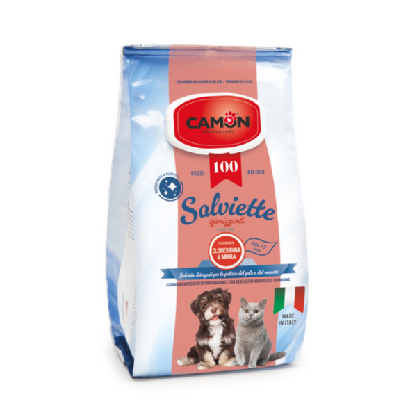 Salviette Detergenti Camon - mirra 100 pezzi - 1° ORDINE? scegli lo sconto BZR5 / BZR20 + 200 punti fedeltà