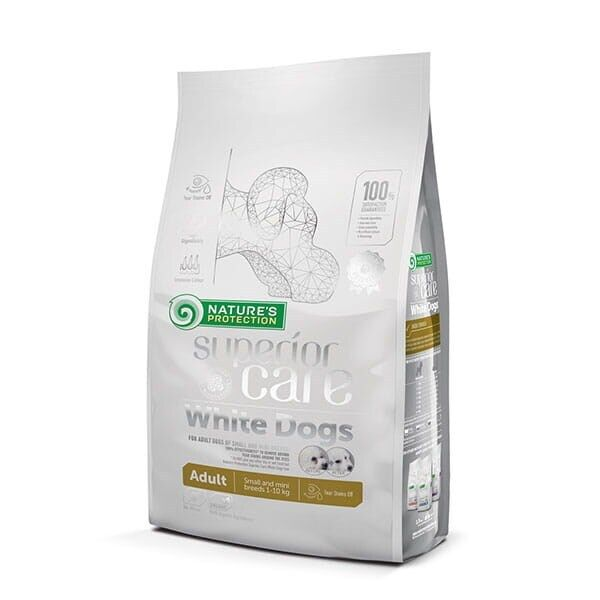 Nature's Protection Superior Care Adult Small e Mini White Dogs GrainFree Agnello - 10 kg - 1° ORDINE? scegli lo sconto BZR5 / BZR20 + 200 punti fedeltà