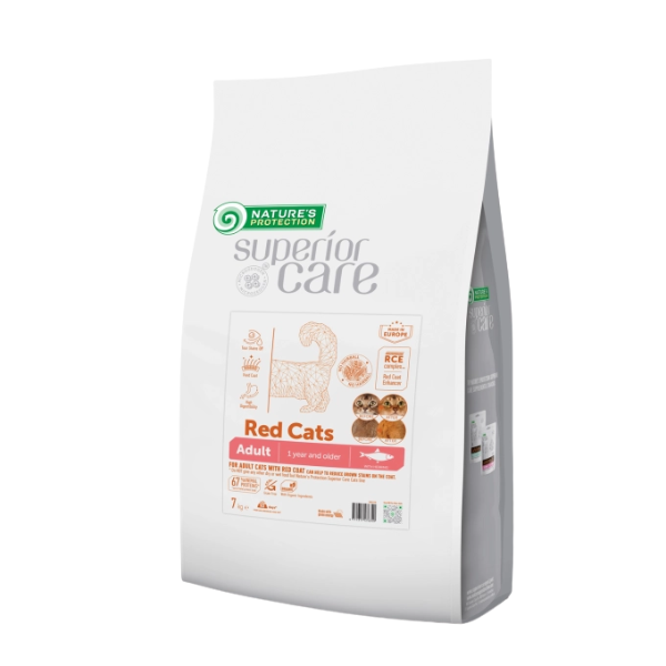 Nature's Protection Superior Care Cat Red Cats Grain Free con Pesce Azzurro - 7 kg - 1° ORDINE? scegli lo sconto BZR5 / BZR20 + 200 punti fedeltà