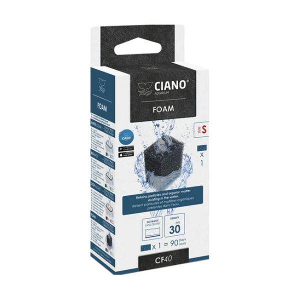 Ciano Cartuccia Filtrante S per filtri CF20 e CF40 Askoll - foam - 1° ORDINE? scegli lo sconto BZR5 / BZR20 + 200 punti fedeltà