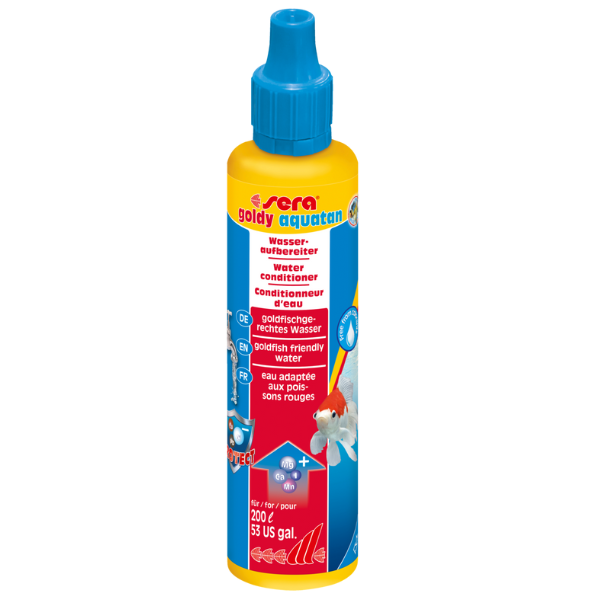 Sera Goldy Aquatan condizionatore d'acqua per pesci rossi - 100 ml - 1° ORDINE? scegli lo sconto BZR5 / BZR20 + 200 punti fedeltà