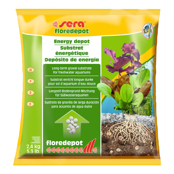 Sera Floredepot Substrato per Acquario - 2,4 kg - 1° ORDINE? scegli lo sconto BZR5 / BZR20 + 200 punti fedeltà