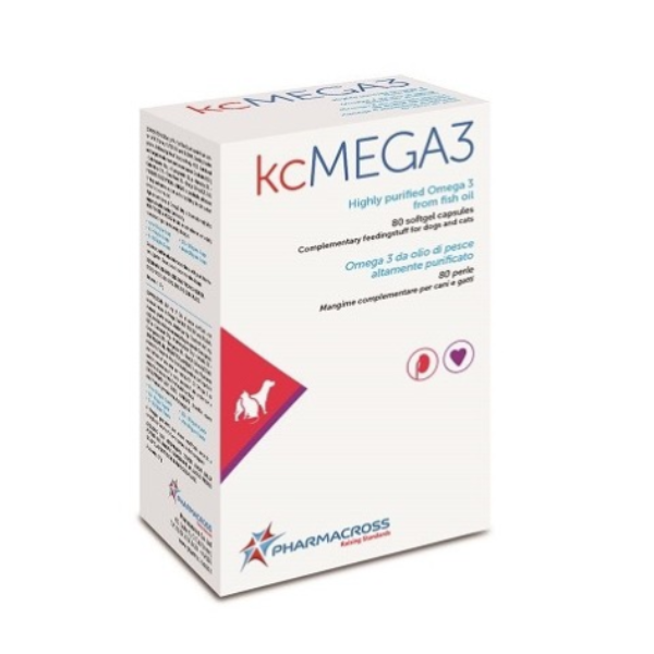 Image of Abiovet KcMega3 Mangime Complementare in Perle - 80 perle - 1° ORDINE? scegli lo sconto BZR5 / BZR20 + 200 punti fedeltà - Integratori per cani010