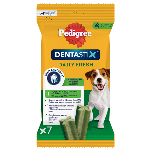 Pedigree Dentastix Fresh Mini snack per l'igiene orale - 7 pezzi - 15% DI SCONTO CON CODICE BLACK15