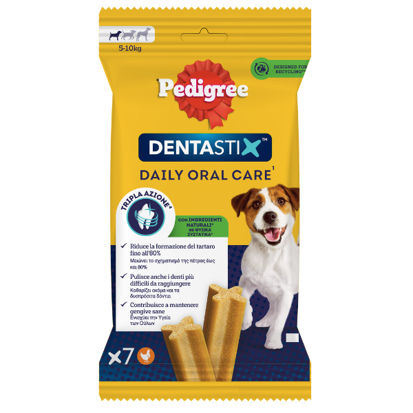 Pedigree Dentastix Mini snack per l'igiene orale - 7 pezzi - 15% DI SCONTO CON CODICE BLACK15